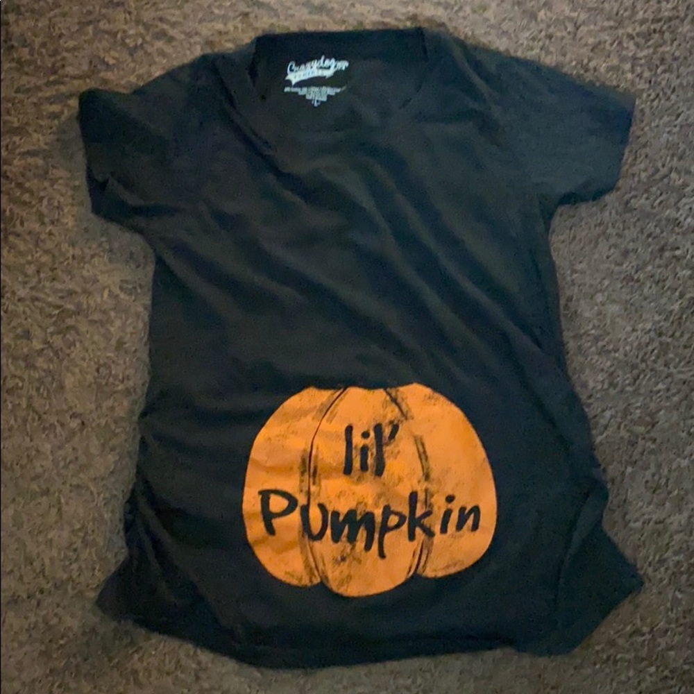 Lil Pumpkin Maternity shirt